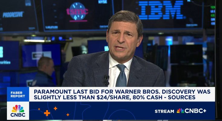 Breaking: WBD rejected three Paramount takeover offers, the last for just under $24 per share, sources say