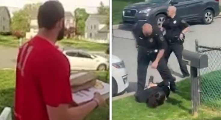 See pizza delivery guy take out suspect fleeing police | CNN