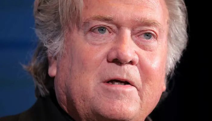 Steve Bannon speaks during the Semafor World Economy Summit 2025