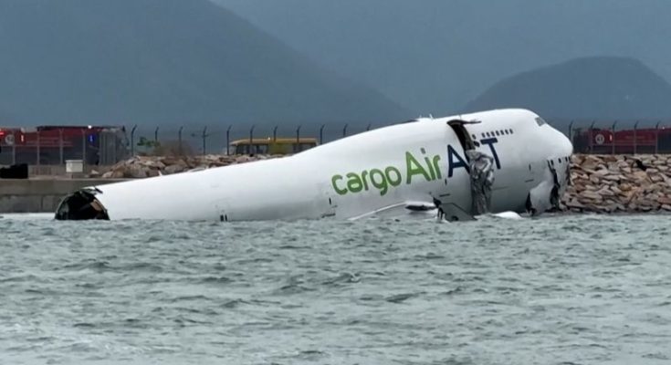 Cargo plane fatally slides off runway in Hong Kong | CNN