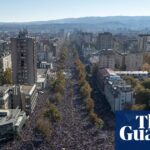 atlantisthemes - Huge crowds gather on first anniversary of Serbian train station disaster