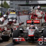 Button made six trips to the pitlane - one for a drive-through after speeding behind the safety car