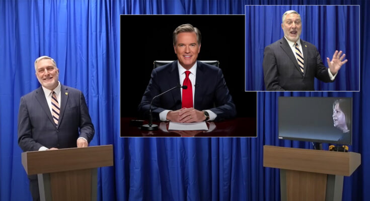 John Reid, a Republican candidate in the Virginia lieutenant governor race, streamed a "debate" with an AI deepfake of his Democrat opponent.