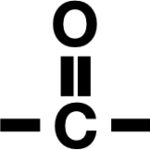 Image of a set of chemical bonds. From left to right there is an X, then a single bond to an oxygen, then a single bond to an oxygen that's double-bonded to carbon, then a single bond to a nitrogen, then a single bond to another X.