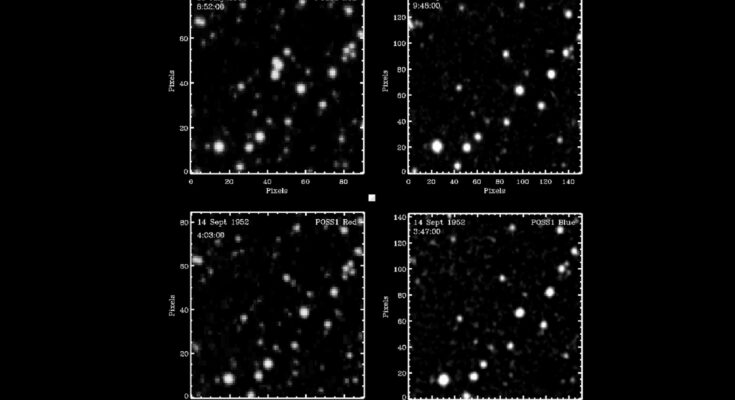 A recent survey uncovered several mysterious objects in the night sky, photographed before the first satellite ever made it to space.